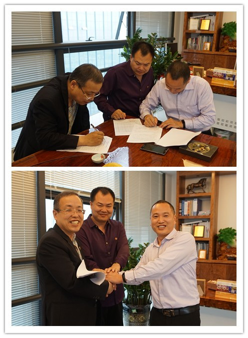 梁董與鄭社長對亚洲AV色香蕉一区二区三区品牌發展非常滿意及肯定